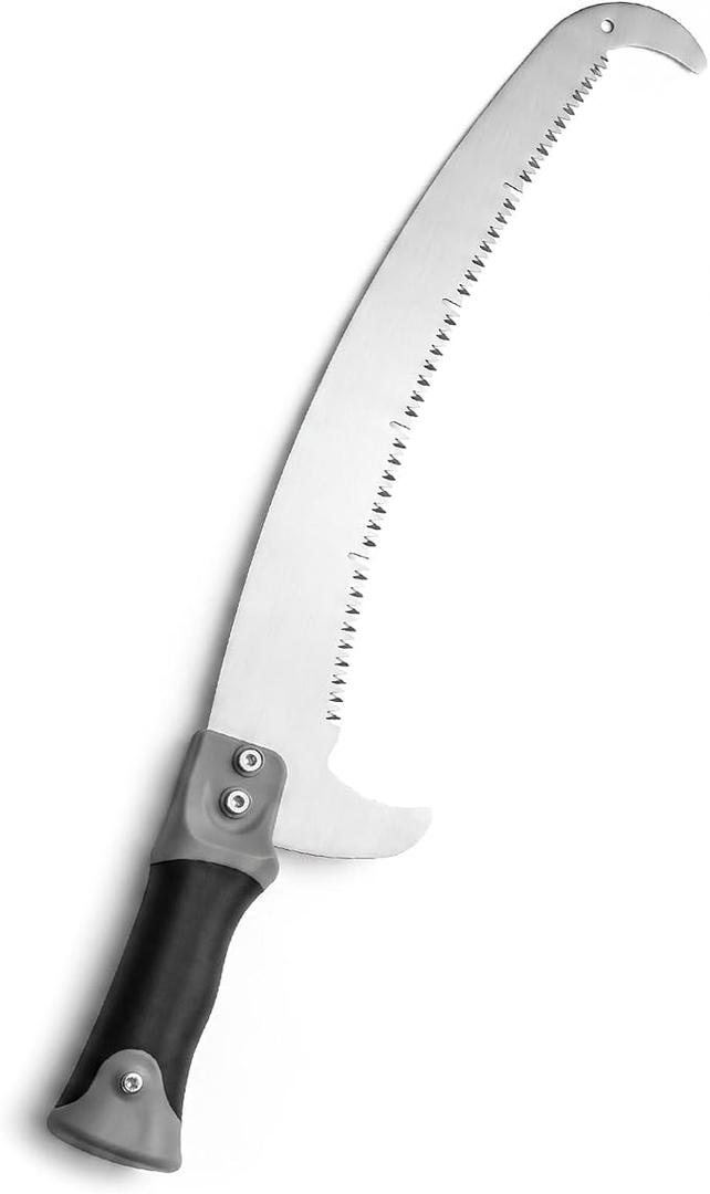 Heavy Duty Pole Saw Blade, Thickened Anti-Bend Pruner & Reinforced Handle for High Branches, Secure Tree Trimmer Attachment Compatible with Standard Extension Pole