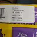 Wellness Complete Health Pate Adult Wet Cat Food, Natural, Protein-Rich, Grain Free, 3 Ounce, 24 Pack, (Turkey & Salmon) (Best By: 16/08/2028)