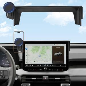 2026 RAV4 Car Phone Holder for Toyota RAV4 12.9-inch Touchscreen (XSE/Limited), 360° Rotation Phone Mount Compatible with MagSafe, No Vent Blocking, Exclusive Custom Fit for Toyota RAV4 Accessories