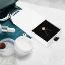 Drawer Type Jewelry Box 3.54X2.75X1.18 Inch Small Jewelry Storage Case with Soft Cotton Interior for Necklace Earring Bracelet Ring Organizer and Packaging