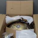 12 Inch Gold Farmhouse Pendant Lights Matte Pendant Lights for Kitchen Island Industrial Adjustable Height Vintage Dome Hanging Light Fixtures for Barn, Dining Room 3 Packs