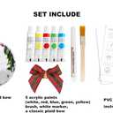 2 x Stylor Baby's First Christmas Ornament 2025 - DIY Clear Plastic Flat Ball Handprint Kit Keepsake, for Newborn Boy or Girl, My 1st Xmas Tree Hanging Snowflakes Decoration