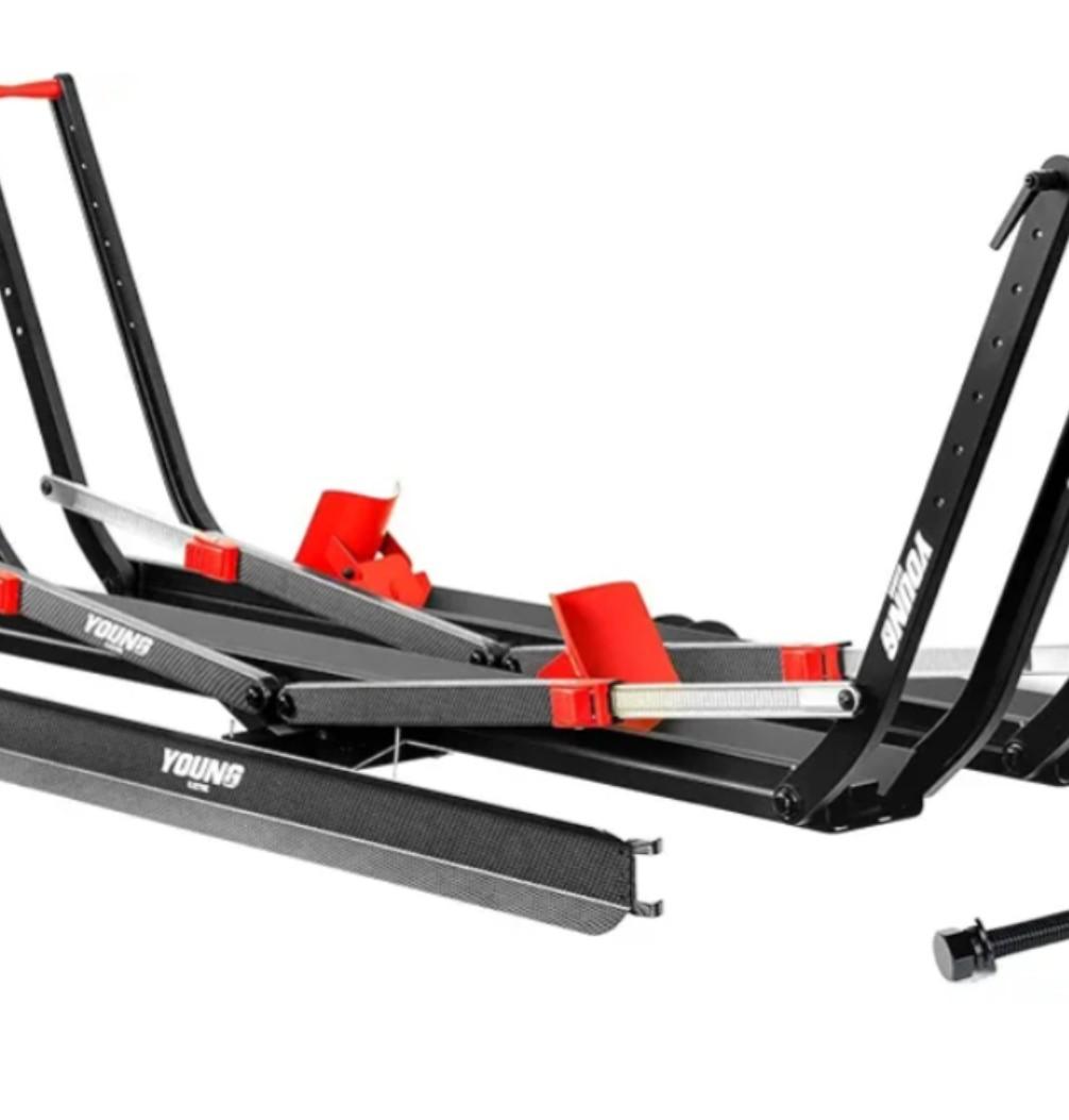 Young 200 lbs Ebike Racks with Ramp for Tow Hitch with 2 Arms, Tire Clamp 2 Bike Rack Hitch for Car SUV RV Truck Trailer, Scratch Free, Fit up to 5 Inch Fat Tire, 2" Receiver