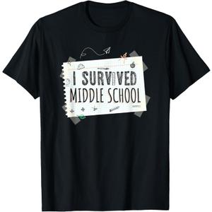 Middle School Graduation Shirts Graduate Grad Funny Gift (Small, Black)