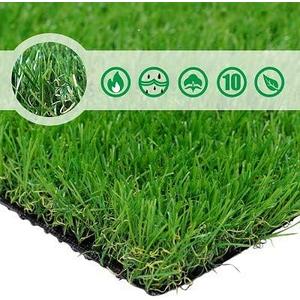 Petgrow 4FTx7FT Artificial Realistic & Thick Fake Mat for Outdoor Garden Landscape Pet Pad Dog Synthetic Grass Rug Turf