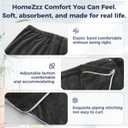 Towel Wrap for Women Plus Size (XL-2XL) with Hair Towel Wrap, Microfiber Bath Wrap Soft & Comfortable Absorb Water Body Wrap Oversized Button Design, Charcoal