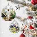 Christian Christmas Ornaments: Stained Glass Ornament, Christmas Tree Ornament, Hanging Ornaments for Home Decor, Xmas Tree Decorations, Holiday Decor, Perfect Christian Gift & Religious Gifts - Jesus