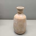 Ceramic Rustic Flower Vase, 12.4" Large Farmhouse Vases Home Decor Pottery Neutral Decorative Vase Pampas for Table Entryway Bookshelf Living Room Kitchen Bedroom