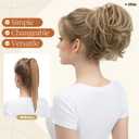 Claw Clip Short Ponytail Messy Bun Hair Piece Bendable Hair Branch Extensions Fluffy Wavy Curly Synthetic Versatile Sand Hairpieces