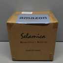 Selamica Porcelain 26 Ounce Pasta Bowls Set of 6, 8 inch Wide and Shallow Salad Bowls, Serving Bowls, Microwave & Dishwasher Safe, Sturdy & Stackable, Variety of Colors