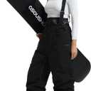 GSOU SNOW Womens Baggy Snowboard Pants Ski Bibs Snow Loose Overalls Waterproof Windproof Insulated Warm