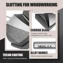 2 x 90 Degree V Groove Router Bit 1/4" Shank, 1" Cutting Diameter x 13/16" Cutting Depth, Carbide Tipped V-Groove Router Bits for Grooving Woodworking