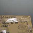 AQUASTRONG Sand Filter Pump for Above Ground Pool with Timer, 1/2 HP Pool Pump Max 2500 GPH for Pools up to 9000GAL, 12in Pool Sand Filter with 6-Way Valve, Improved Circulation for Crystal-Clear Pool