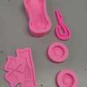 Race Car Silicone Molds - 3D Round Tire Fondant Mold, Truck Wheel Shape, Cake Decorating, Chocolate, DIY Polymer Clay, Gummy, Crafting Projects, Cupcake Topper Decor