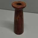 Wood Flower Vase, 7.87H, Wooden Base Cylindrical Flower Vase, Classic Boho Rustic Style for Fireplace Bedroom Kitchen Living Room Centerpieces Office Desk