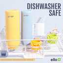 Ello Pop & Fill 32oz Stainless Steel Water Bottle with QuickFill Technology, Double Walled and Vacuum Insulated Metal, Leak Proof Locking Lid, Straw and Chug, Reusable, BPA Free, Take a Bow