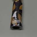 Laatse Dark Floral Wallpaper Peel and Stick Boho Wallpaper 17.5in x 118in Vintage Leaf Contact Paper Vinyl Waterproof Self Adhesive Leaf Botanical Wall Paper for Bedroom Walls Kitchen Cabinet (Bright White&Light Gold)