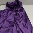 siliteelon Button Down Shirts For Womn Satin Women Blouse Silk Long Sleeve Dress Shirt Business Tops Office Work (Large, Purple)