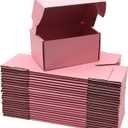 Small Pink Shipping Boxes for Small Business Pack of 25-6x4x3 inches Cardboard Corrugated Mailer Boxes for Shipping Packaging Craft Gifts Giving Products