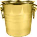 3L Insulated Stainless Steel Ice Bucket for Champagne Beer Bottles - Champagne Bucket Cooler for Home Restaurant Hotel and BarGold