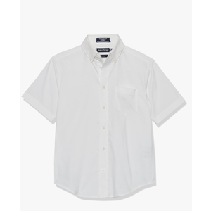 VAN HEUSEN Boys School Uniform Short Sleeve Button-Down Oxford Shirt, Chest Pocket, Breathable Fabric, 2 XL