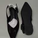 Slingback Flat Shoes for Women Pointed Closed Toe Flat Mule Sandals Casual Comfortable Office Dressy Shoes (7.5, Brown)