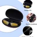 XANAD Hard Case for EyeGlass Case Hard Shell for Sunglasses/Blue Light Glass/Safety Glasses/Reading Glass/Night Driving Glasses (Deer Pattern) (Deer Animal Print)