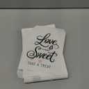 100 Pack Love is Sweet Paper Treat Bags, Party Favor Bags for Kids Goodie, Gifts, Decorations, 5x7 in