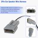 72-5512 Speaker Wiring Harnesses for Ford Lincoln Mercury Mazda | 4PCS 2PIN Car Door Speaker Wire Adapter Connector Compatible with F150 F250 F350 Ranger Explorer Bronco Mustang Expedition