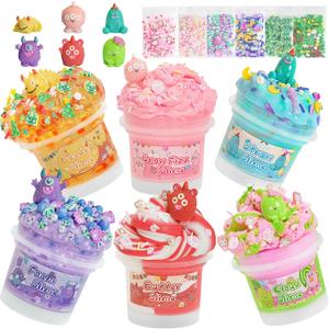 Monster Slime Kit 6100ml, Slime Variety Pack with Different Textures, Fun Sensory Slimes Toys for Kids Adults, Slime Party Favors for Christmas Halloween Birthday Gifts