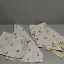 Artoid Mode Beige Ghost Halloween Placemats Set of 4, 12x18 Inch Soft Plush Faux Fur Wool Holiday Table Mats for Party Kitchen Dining Decoration