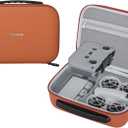 Carrying Case for DJI Neo Fly More Combo Accessories, Portable PU Leather Storage Travel Case for DJI Neo, Compatible with RC-N3 Remote Controller, Three-Battery, Charging Hub