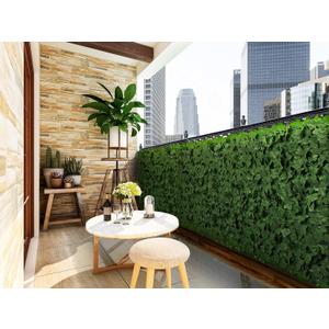 ColourTree 39" x 138" Artificial Ivy Privacy Fence & Backdrop Wall, Sturdy Backed Faux Leaves Hedges Panel for Outdoor, Indoor Decor