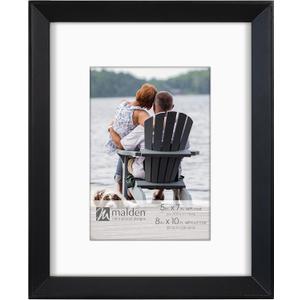 Black Wedge Matted Wood Matted 8x10/5x7-5x7