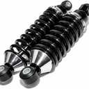 Rear Street Rod Coil Over Shock SET Black Coated Springs (Spring Rate:180)