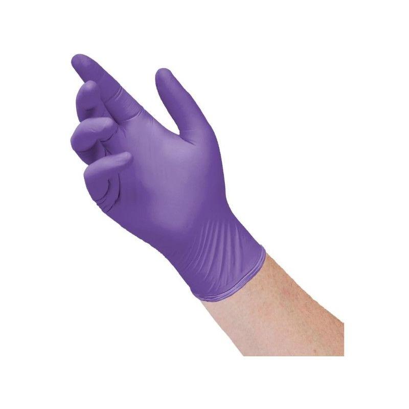 Vaingarb Nitrile Exam Gloves 1000 Count Medium Purple Disposable Medical Gloves Latex Free Case of Powder Free Examination Glove