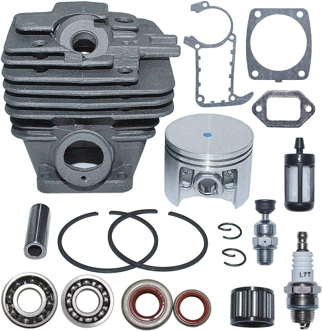 AUMEL Big Bore 49mm Cylinder Nikasil Piston Crankshaft Bearings Oil Seals Decompression Gasket Kit for Stihl MS361 Chainsaw 1135 020 1202