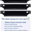 Utheer Grill Parts Heat Plates Replacement for Dyna-Glo DGC310CNP-D 3-Burner Propane Gas Grill, Porcelain Steel Heat Shield Tent Flavor Bars Flame Tamer Parts, 3 Pack