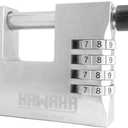 72/80 Stainless Steel D Shape Heavy Duty Padlock for Garage Door, Container, Shed and Warehouse