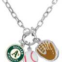 Game Time 101621 MLB Oakland Athletics Charm Necklace