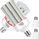 150W Led Corn Light Bulb,E39/E40 mogul Base,5000k,110 to 277V,19500 lm,CFL HID 400W Metal Halide Replacement For Industrial High bay lighting High Ceilings,Parking lot,Warehouse,Factories(2-Pack)