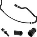 Engine Upper Radiator Coolant Expansion Tank Hose Fit for BMW 2008-2013 128i, 2006-2011 323i, 2006 325i, 325xi, 2007-2013 328i, OE # 17127618510 17127565093