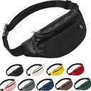 Fanny Pack For Women And Man Crossbody Bag Cross body Bag With Adjustable Strap For Travel Running Hiking Walking Workout Black