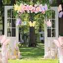 SUNBEAUTY Butterfly Party Decorations Hanging Butterfly Decorations 6Pcs Crepe Paper Garden 3D Butterflies Decor Pastel Paper Butterflies Decoration for Wedding Baby Shower Birthday Party Room Decor