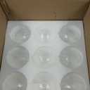 GoYeel Semi Flush Chandelier Gold, Modern Light Fixtures Ceiling Mount Lighting Pendant 3 Light Dining Chandeliers Over Table Glass 18.5" 13 Clear Swirled Globe for Foyer Bedroom Kitchen