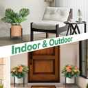 Plant Stand Indoor Adjustable, Metal Modern Indoor Plant Stand, Heavy Duty Plant Stands Outdoor Corner, Stable Plant Holder, Fits 8 to 12 Inches Pots, Black, 1 Pack, Pot & Plant Not Included