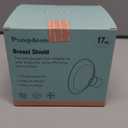 PumpMom-us 17mm Flange with Soft Rim, Breast Pump Shields Flanges for Medela, Replace Flange Compatible with Medela Breast Pumps PersonalFit, Freestyle, Maxflow, Freestyle Flex Swing Maxi Connector