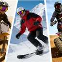 2 Pack Motorcycle Dirt Bike Goggles for Men Women, MX UTV Racing Riding Windproof Dustproof Goggles, Off Road Goggle (Black Frame Colored Lens and White Frame Red Lens)