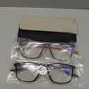 Reading Glasses Men 2 Pairs Sports Style Comfortable and Flexible Blue Light Blocking Readers for Men (Black & Grey)