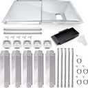 Hiorucet Grill Drip Pan Kits for Nexgrill 720-0882A Replacement Parts, Grease Tray, Heat Plate Shield, Burner, Igniters for Nexgrill Replacement Parts 5 Burner 720-0882A, 720-0896, 4 Burner 720-0925P.